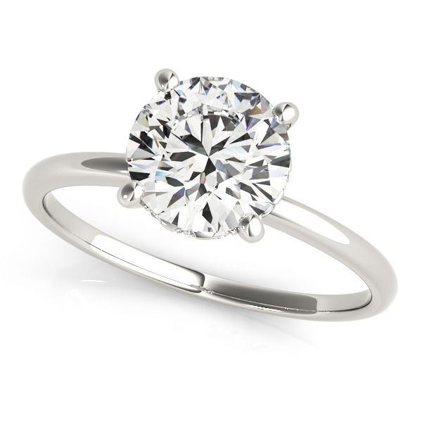 Lillian 4 Prong Martini Style Engagement Ring
