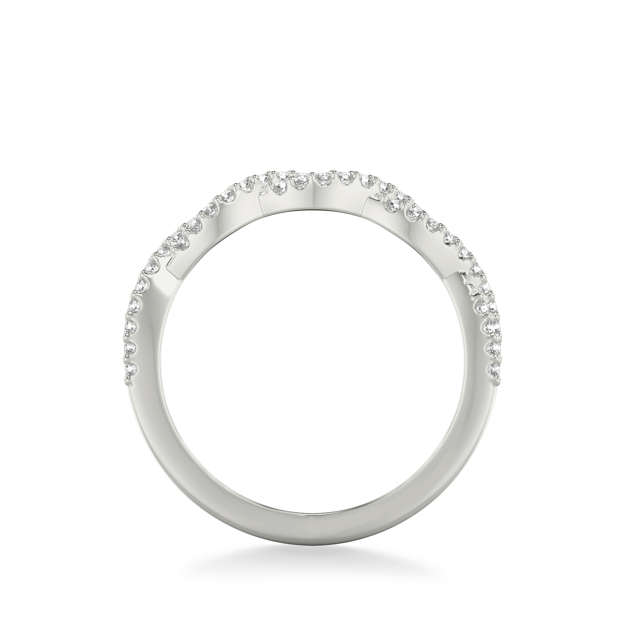 Presley Twist Pave Diamond Band