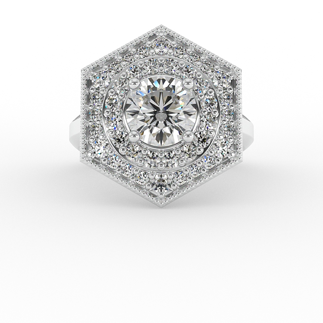 Raelyn Halo Engagement Ring