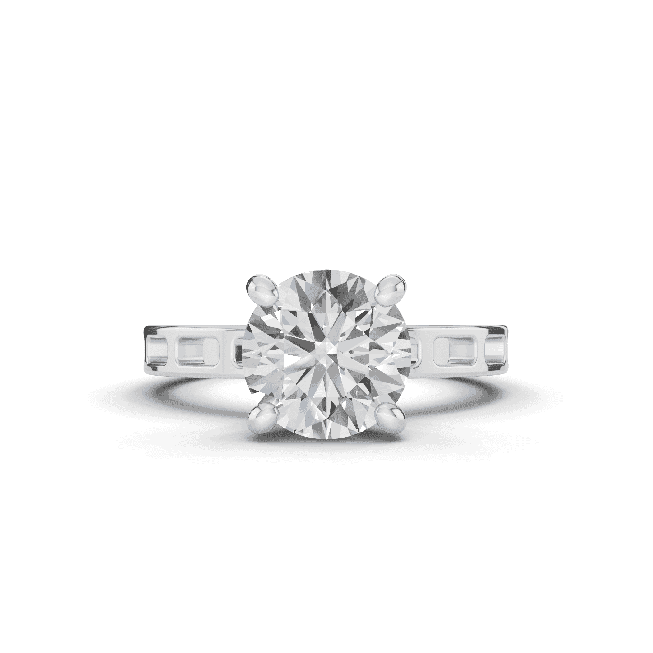 Forma Flow Solitaire Engagement Ring