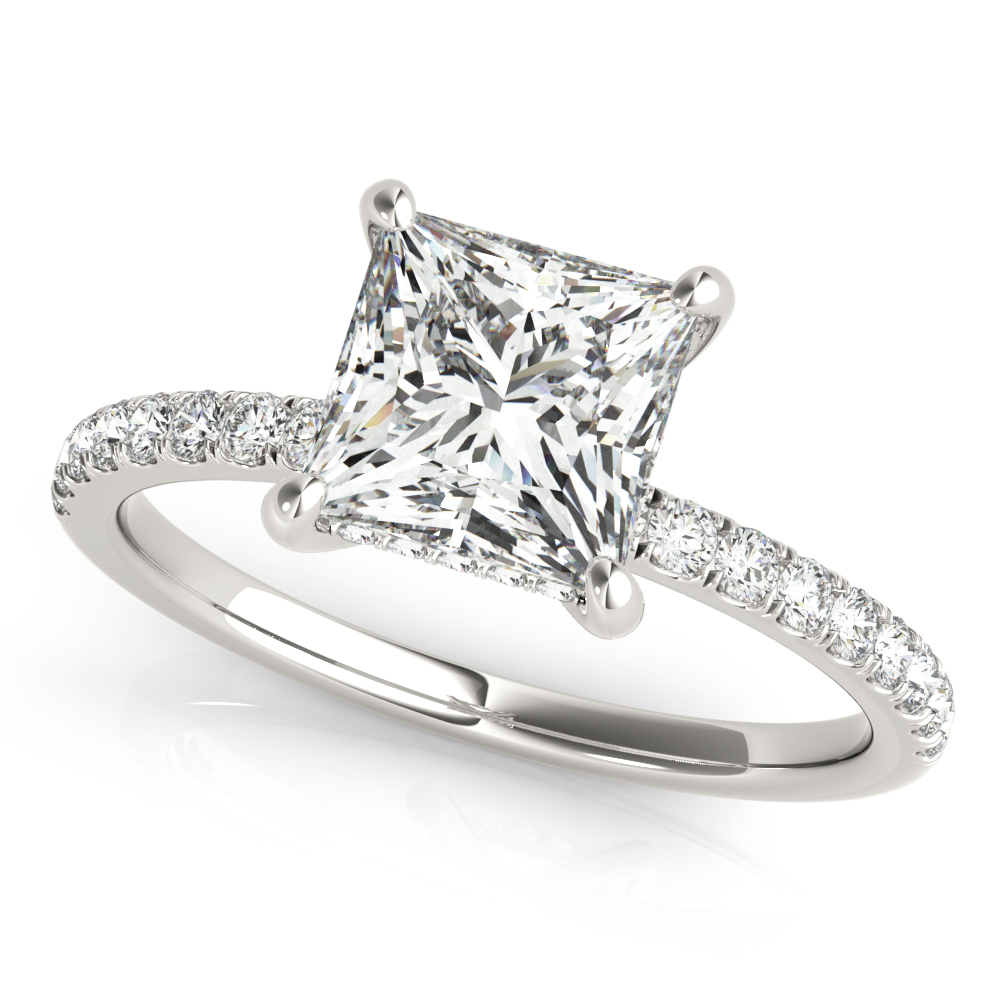 Arya Hidden Halo Engagement Ring
