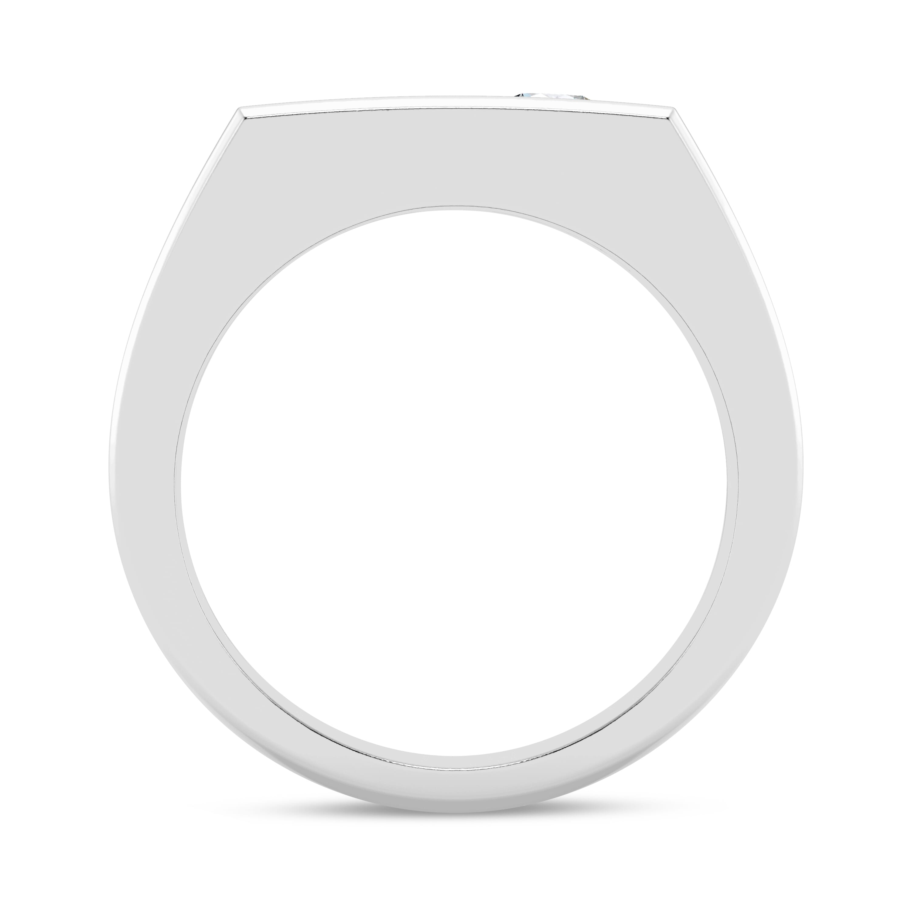Angled Pave Diamond Band (7.5mm)