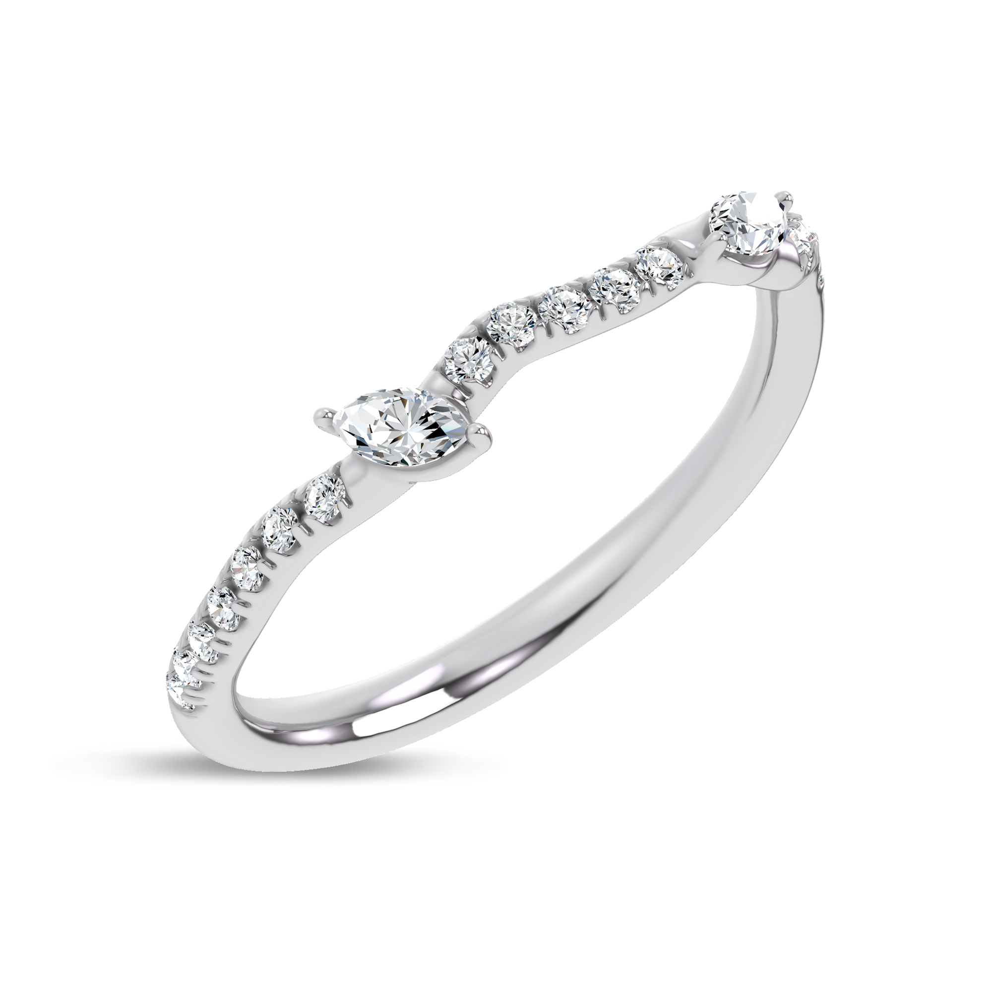 Lea Nature Inspired Diamond Band