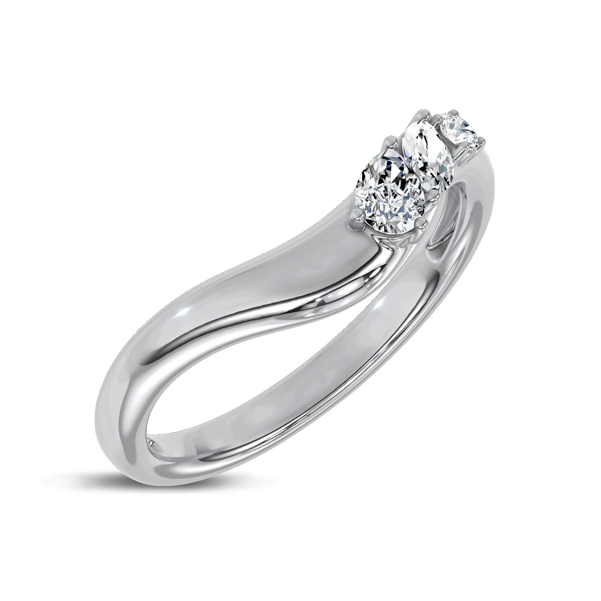Cressa Curved Diamond Band