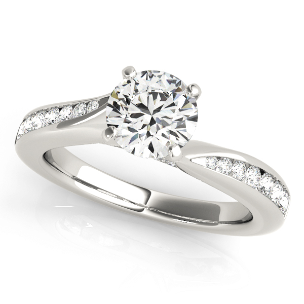 Darya Channel Diamond Bypass Engagement Ring