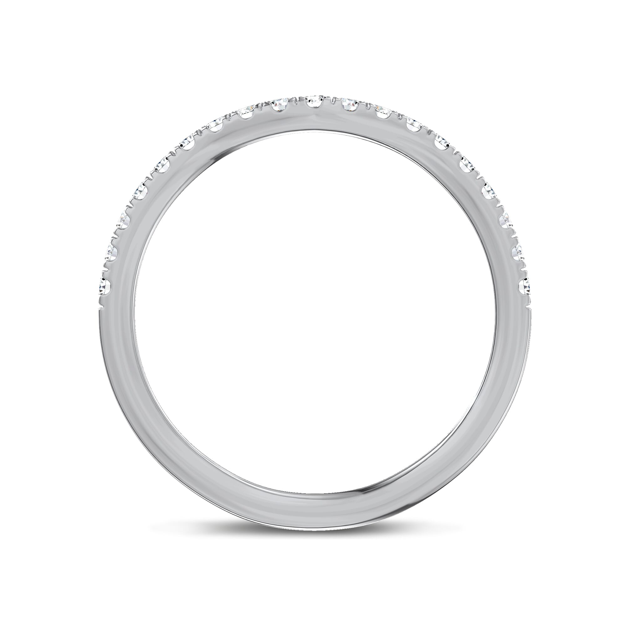 Marcelle Contoured Pave Diamond Band