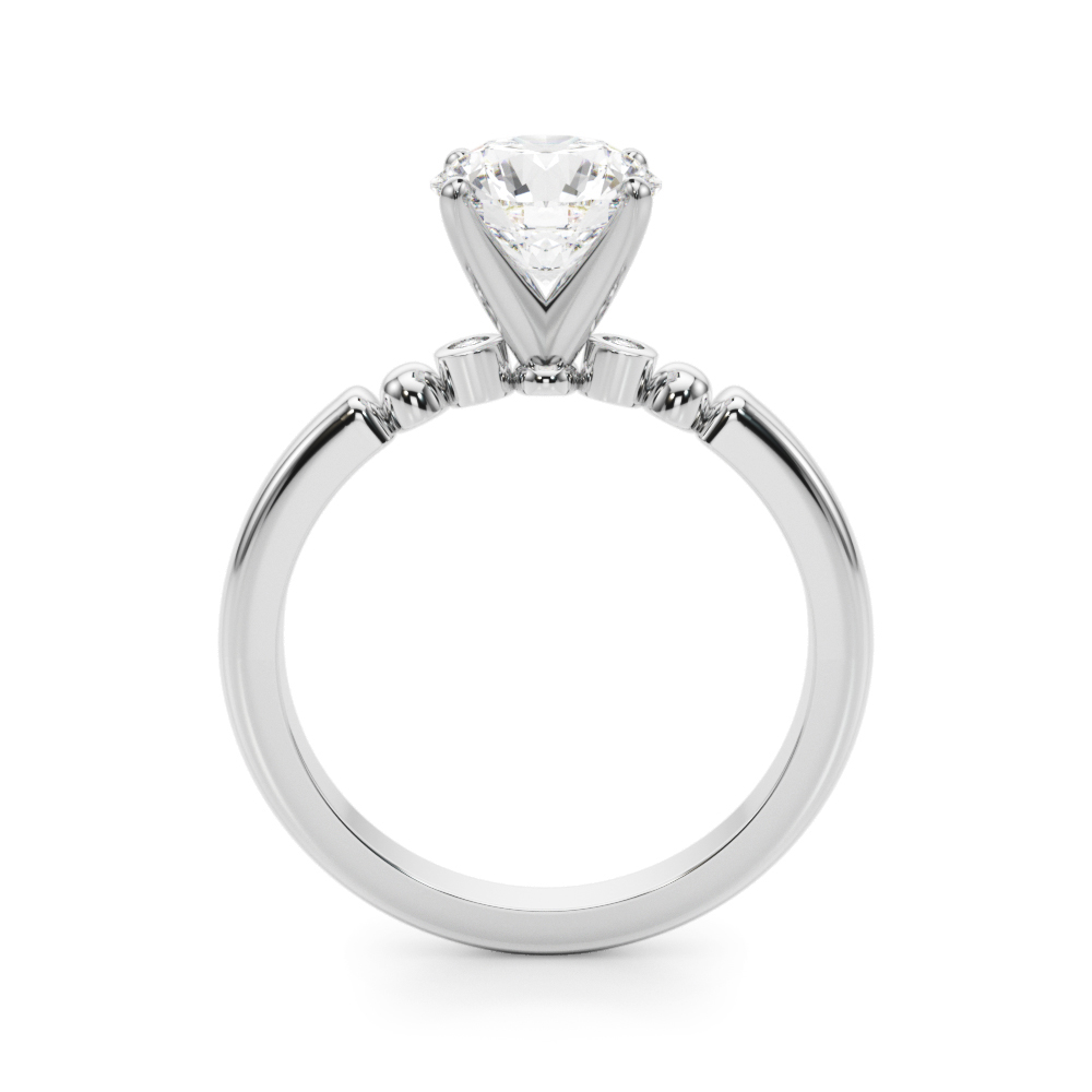 Isaline Bezel Accent Diamond Engagement Ring