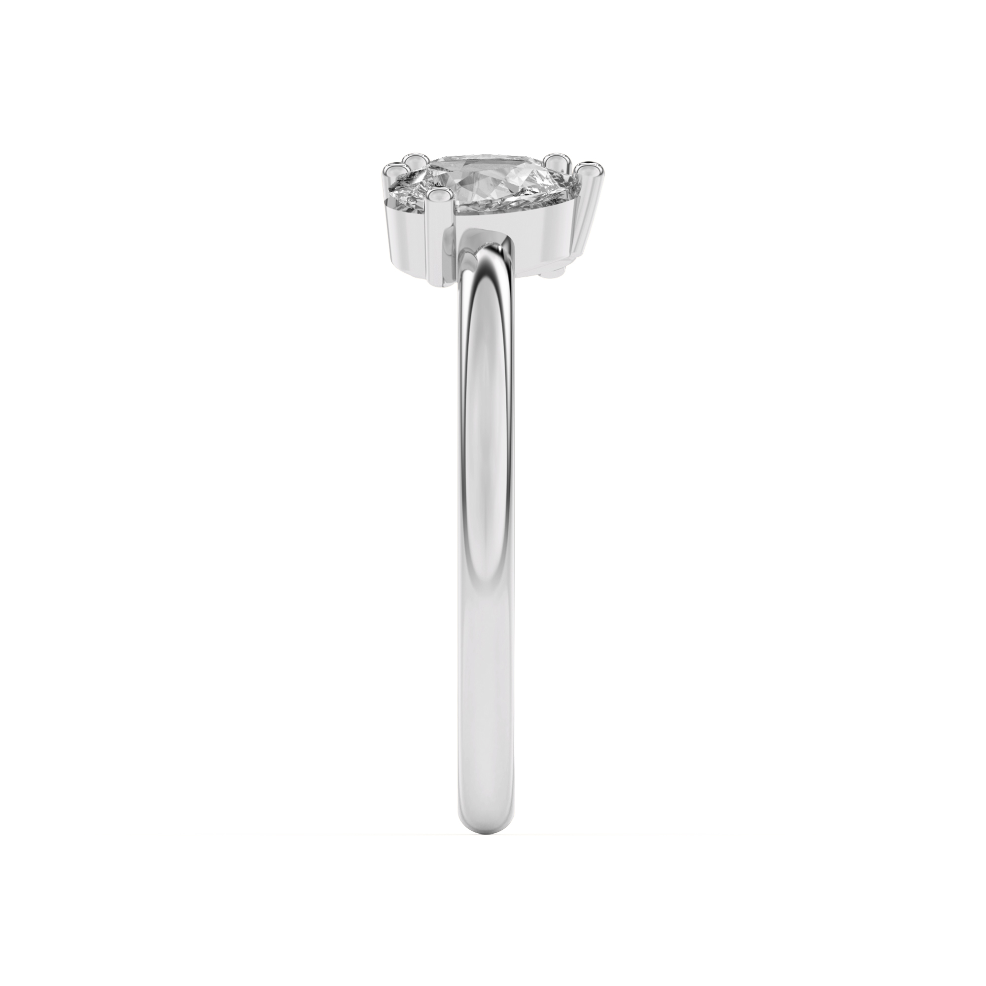 Toi et Moi Oval and Pear Lab Ring (1.00 ct. tw.)