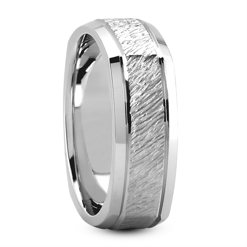 Garda Squared and Textured Band (7mm)