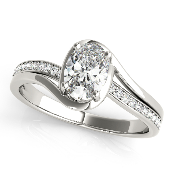 Rome Contemporary Oval Diamond Engagement Ring