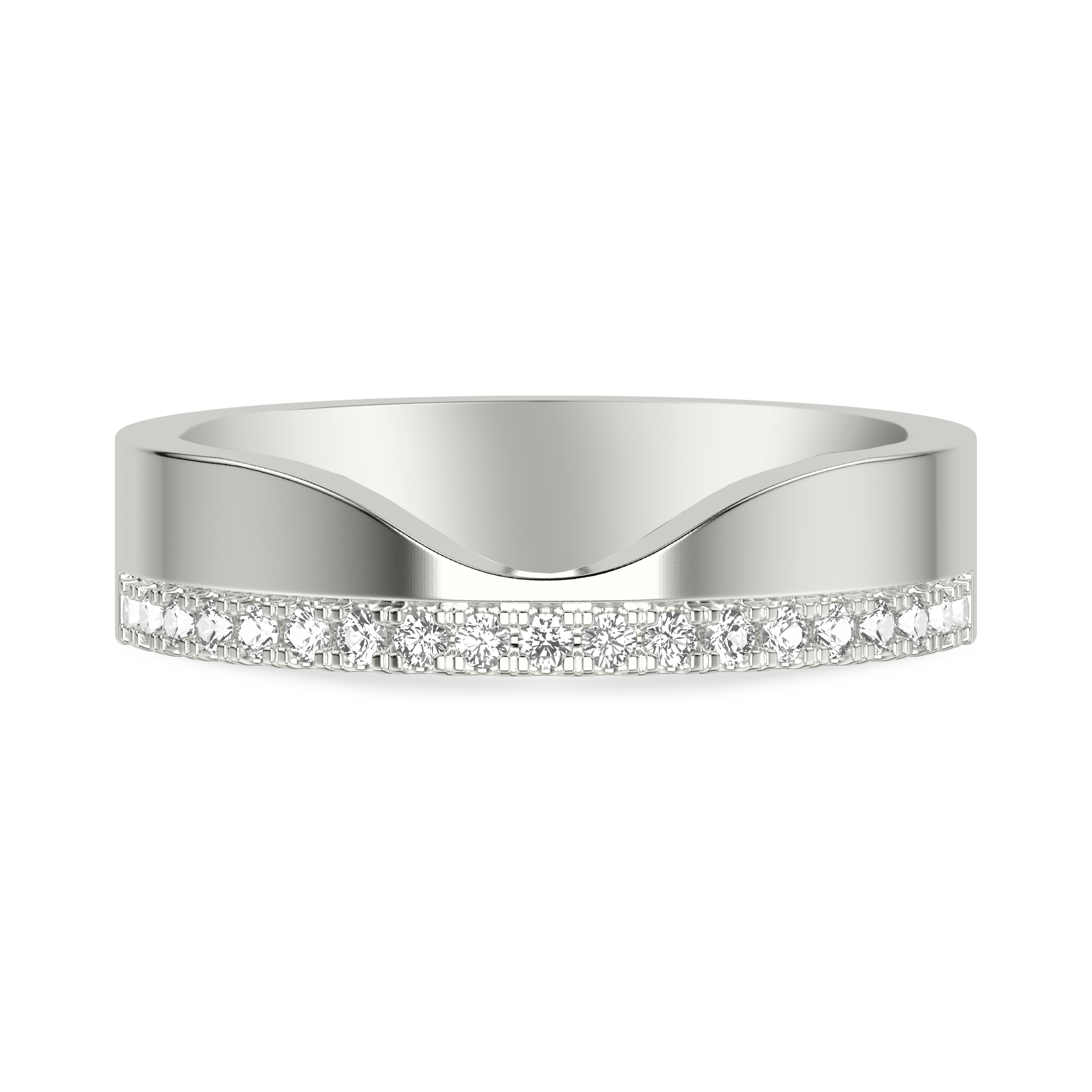 Cortina Diamond Curved Wide Band