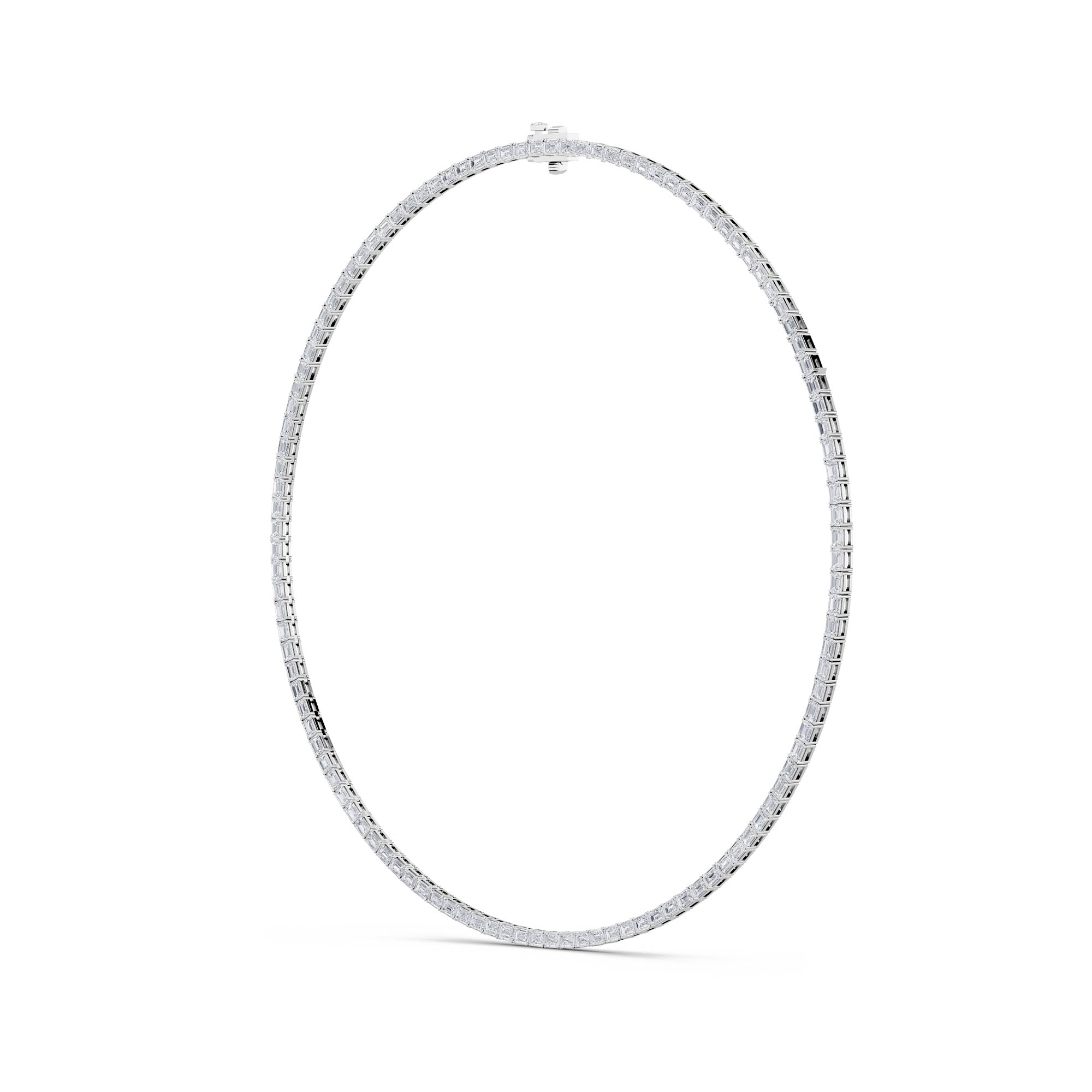 Adjustable Emerald-Cut Lab Diamond Eternity Necklace (29.00 ct. tw.)