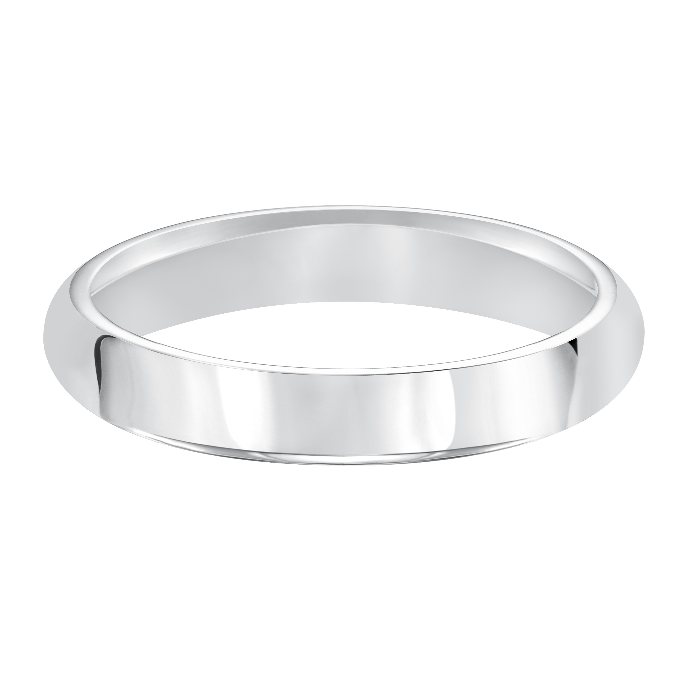 High Dome Comfort Fit Polished Band (3mm)