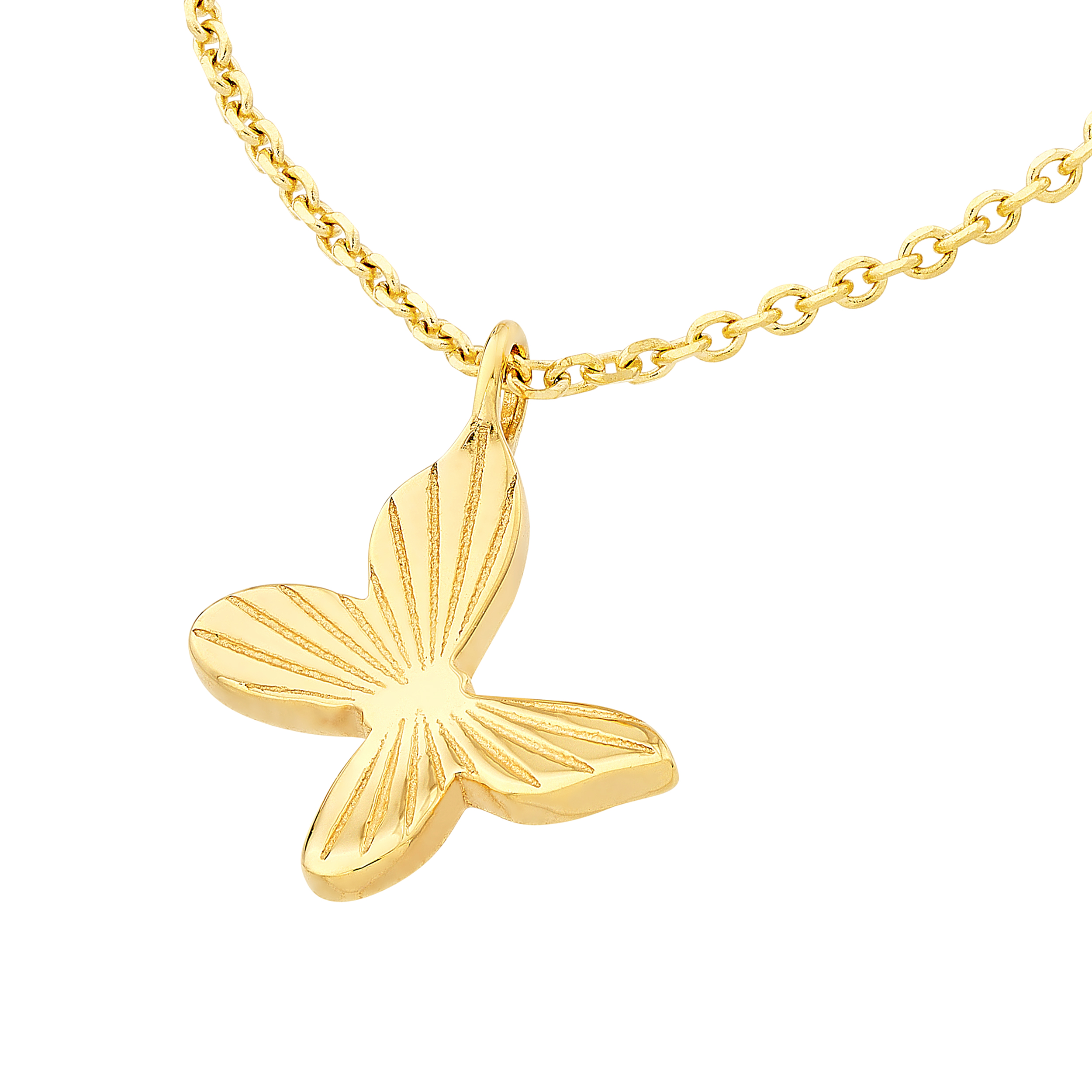 Golden Butterfly Charm Necklace