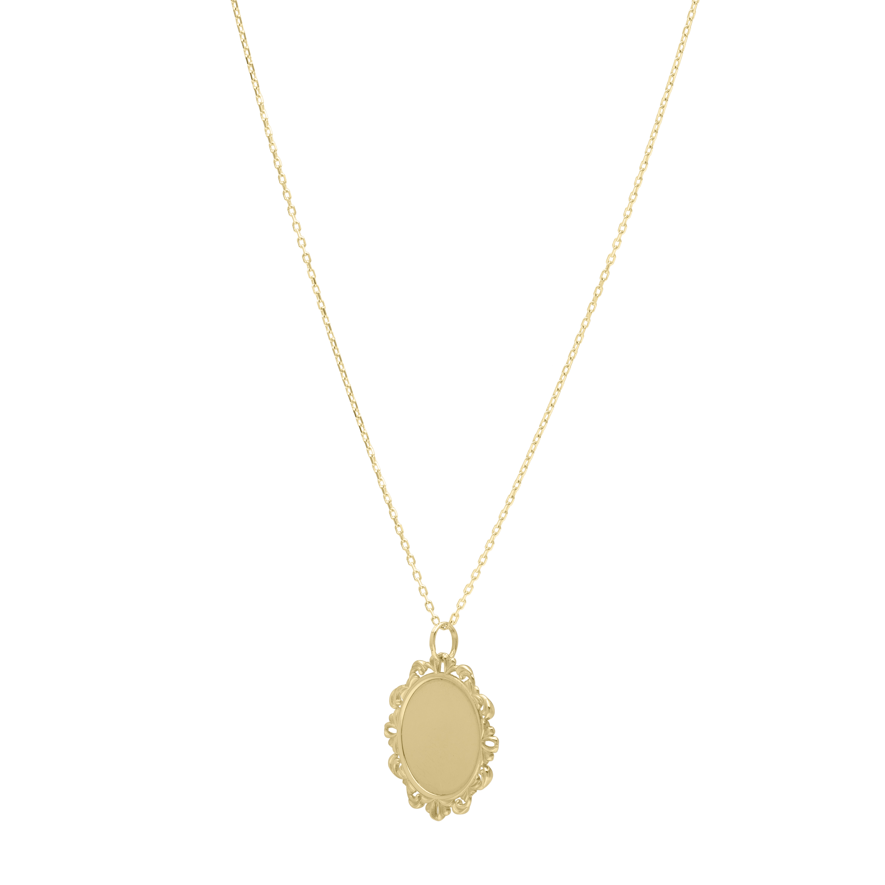 Filigree Medallion Gold Necklace