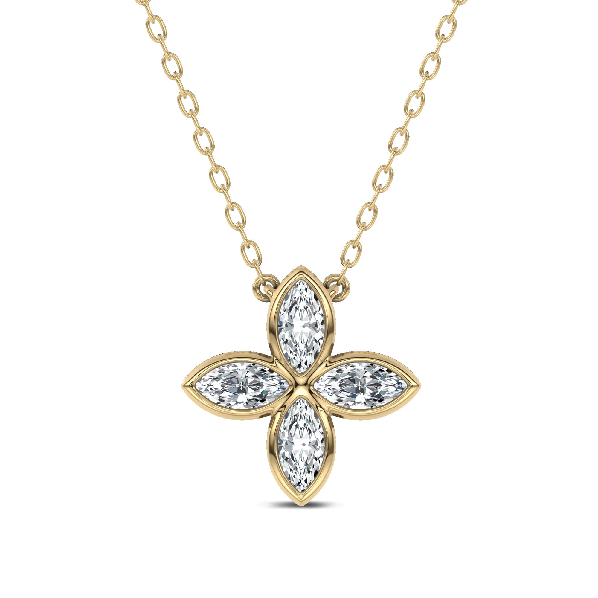 Maravina Rosette Lab Diamond Silver Pendant by Christian Siriano