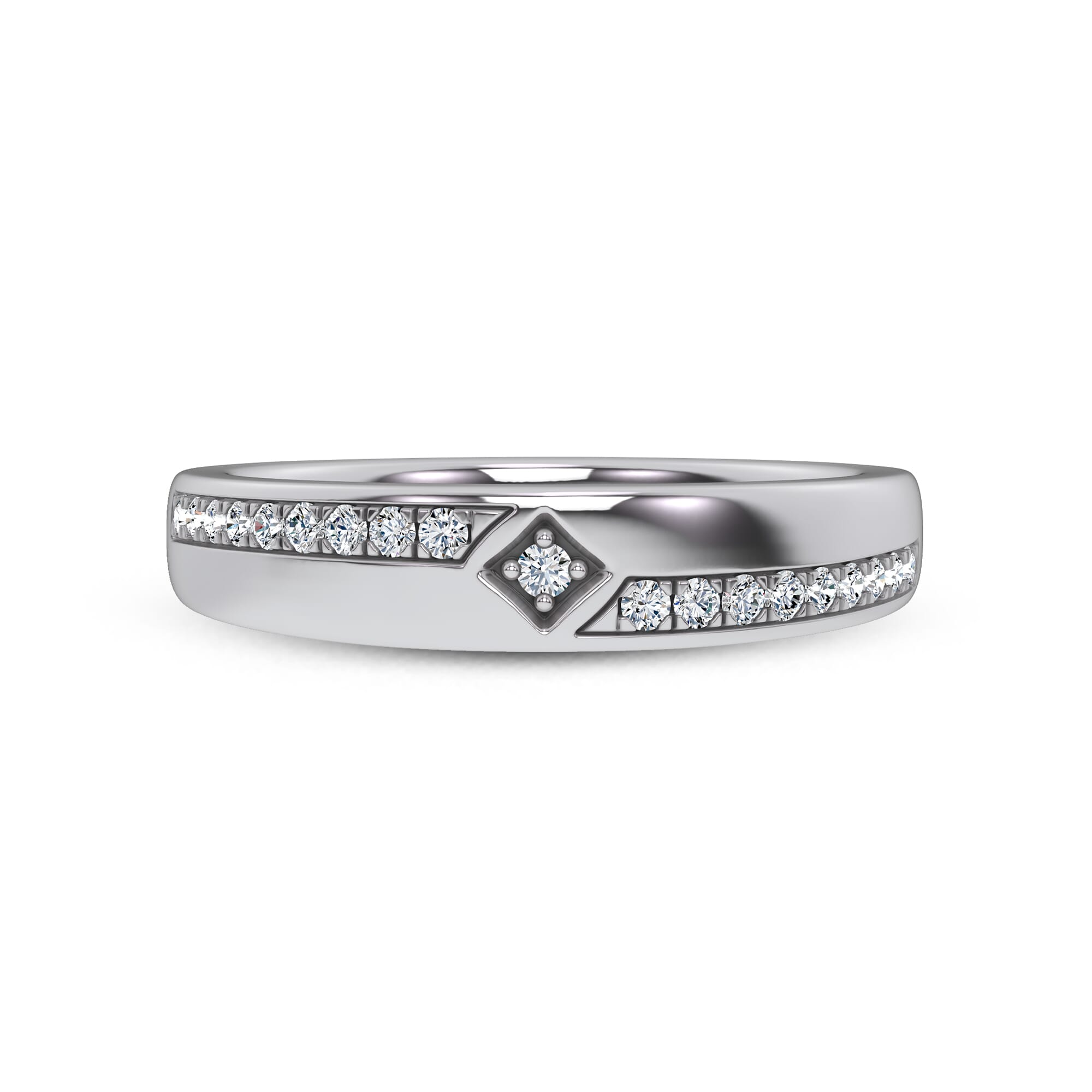 Mirrored Pave Band by Christian Siriano