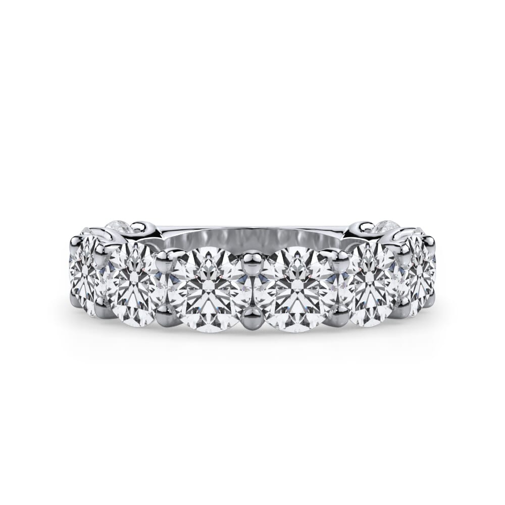 Curved Gallery Ten-Stone Round Diamond Band (5.00ct. tw.)