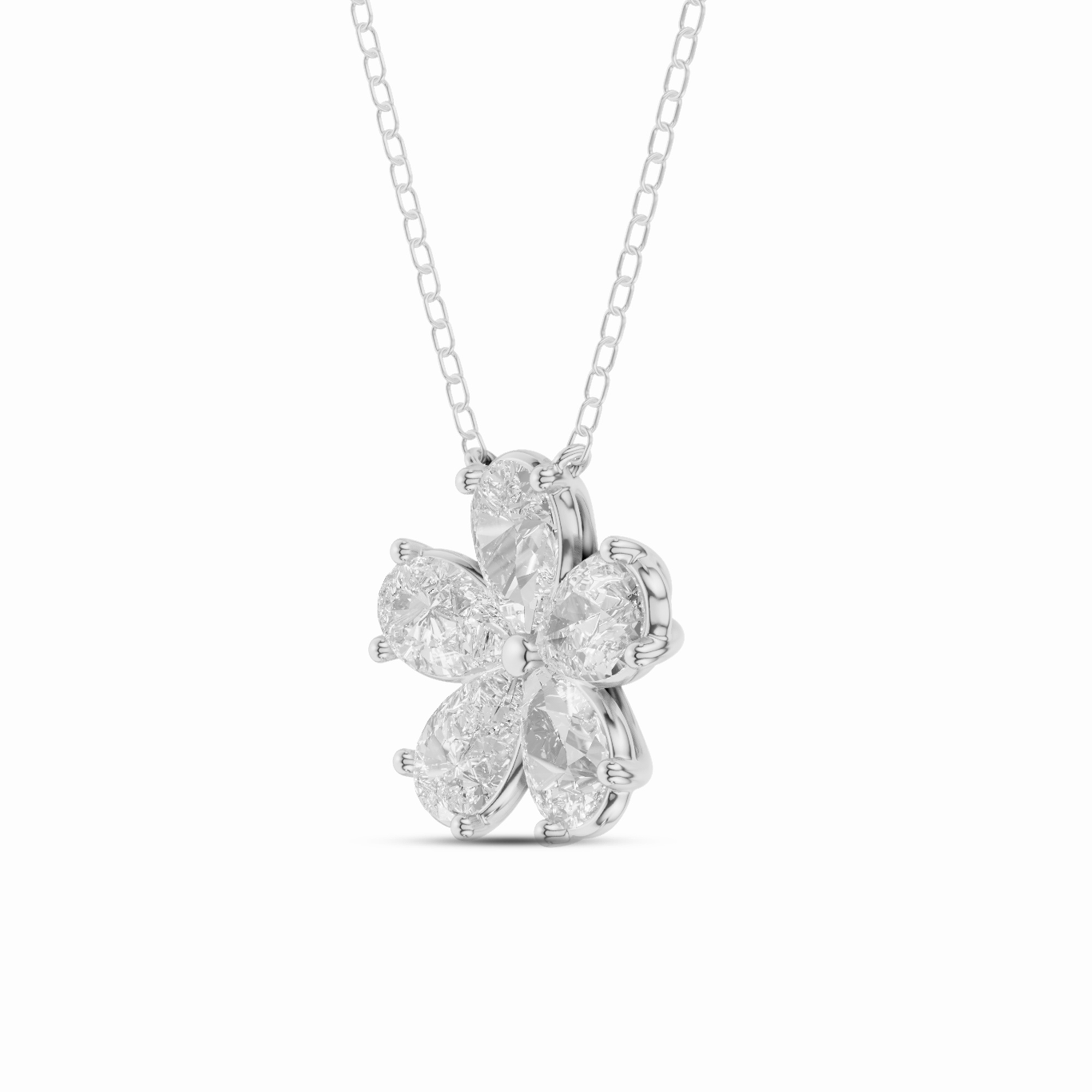 Pear Bloom Lab Diamond Pendant (1.65 ct. tw.)