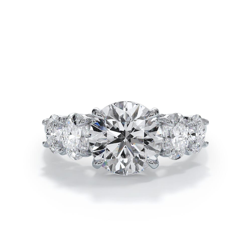 Bellora Graduated Oval Engagement Ring