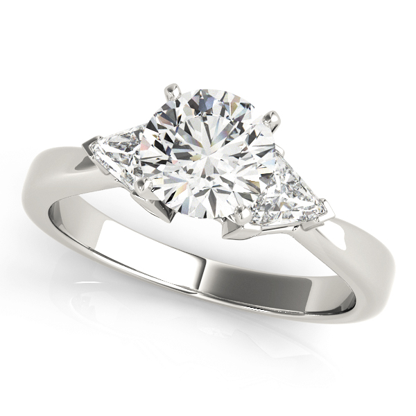 Milana Three Stone Engagement Ring