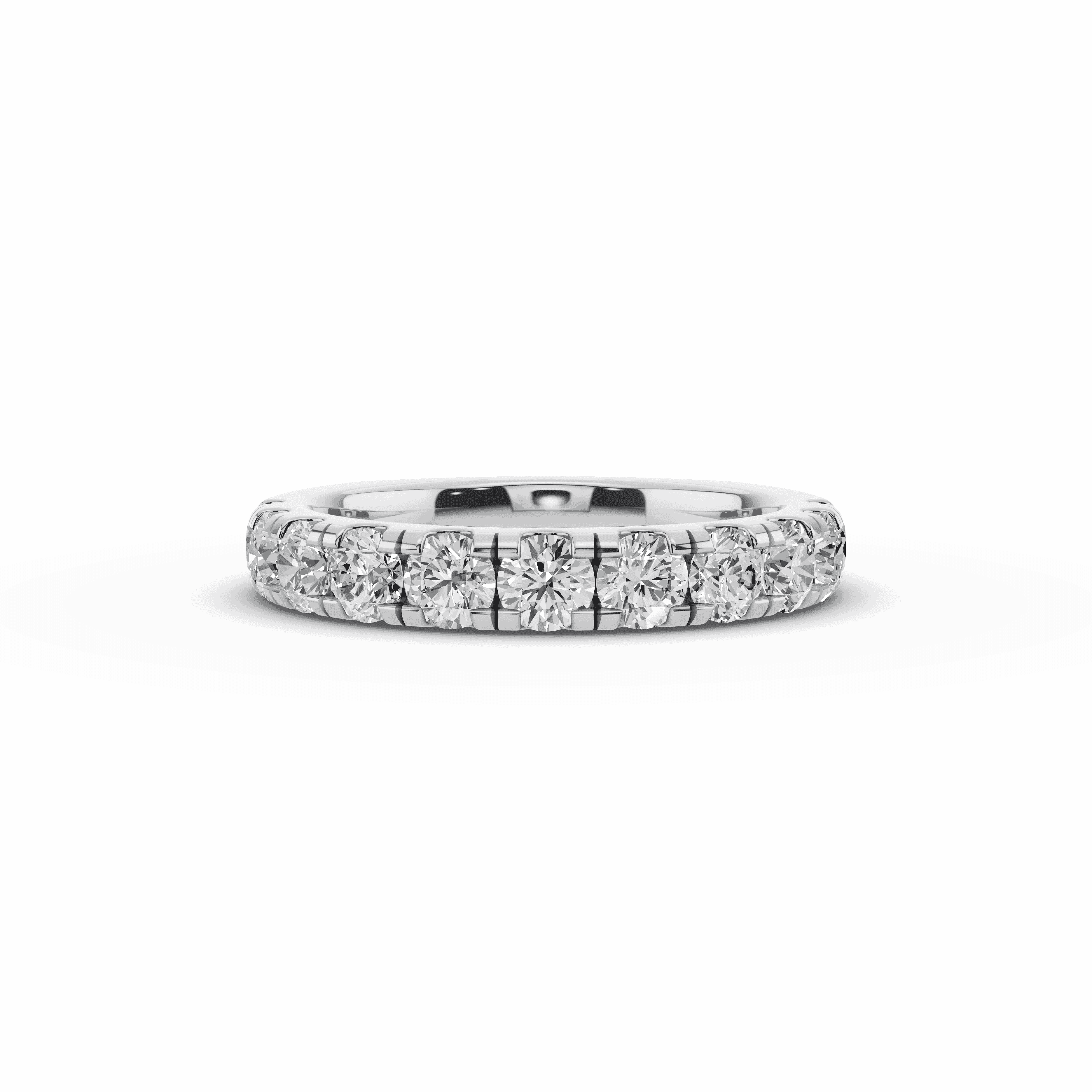 Signature Hearts and Arrows Pave Euroshank Band