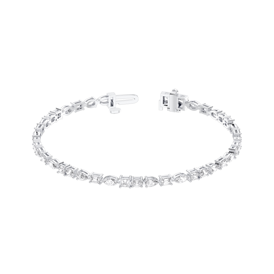 Isara Mixed Shape Diamond Bracelet