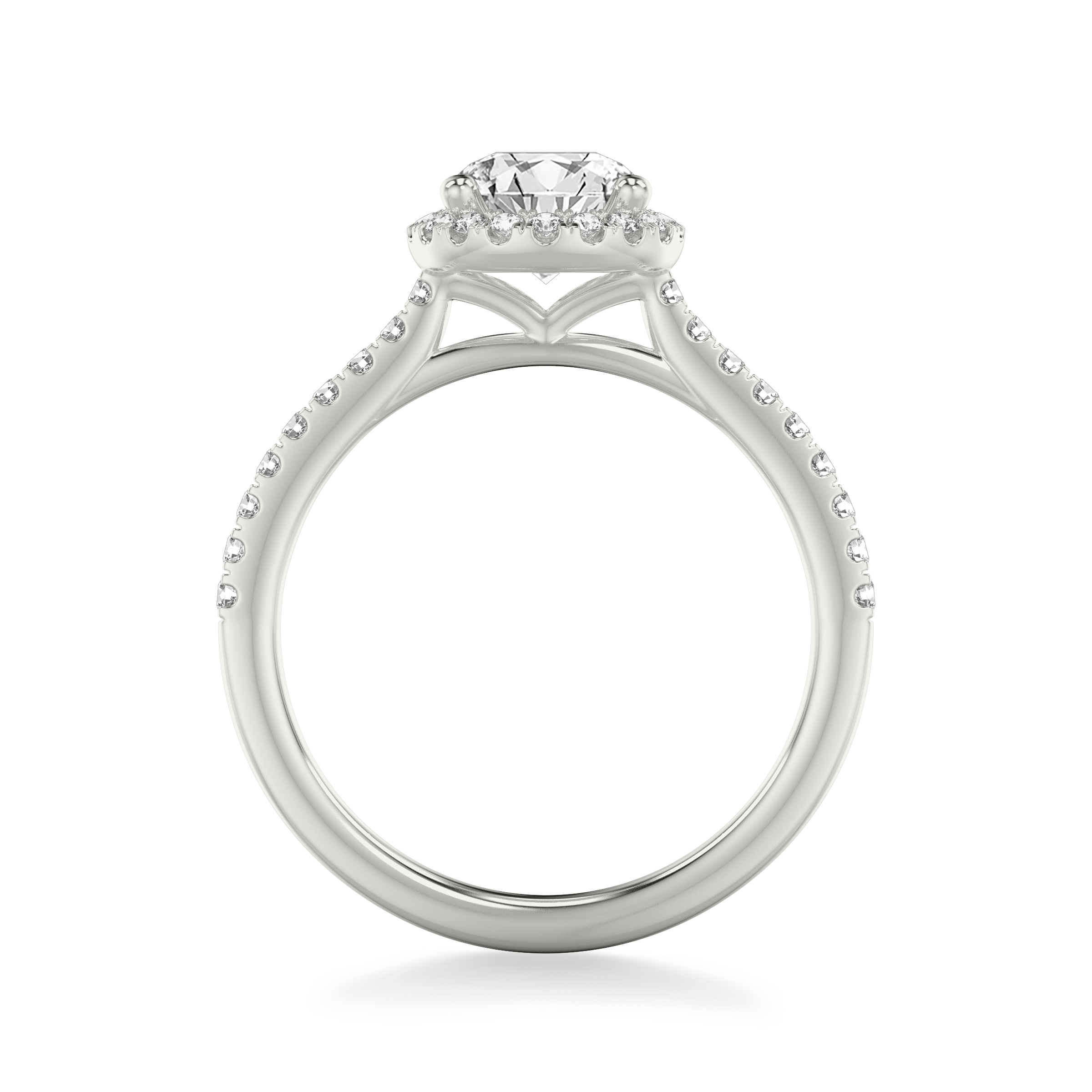 Tasha Diamond Halo Engagement Ring