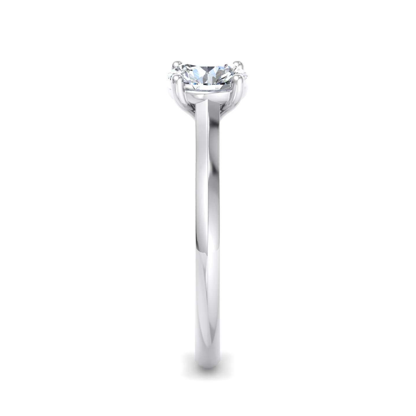 Ayesha 4 Prong East-West Solitaire Engagement Ring