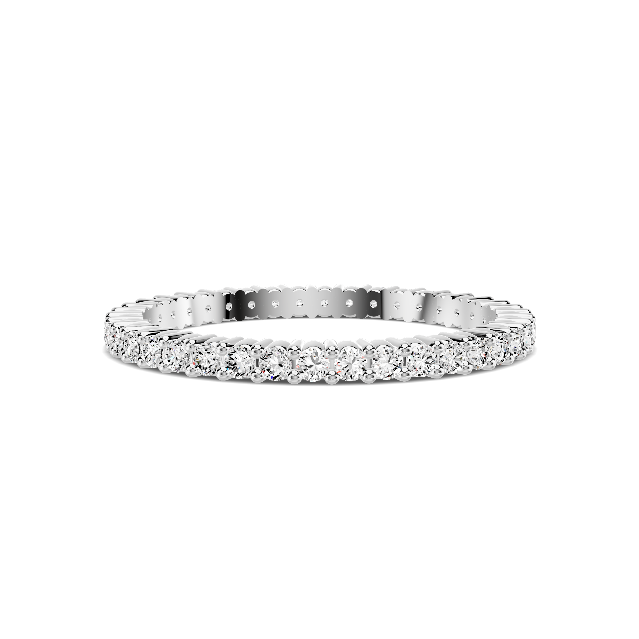Aura Shared Prong Eternity Band