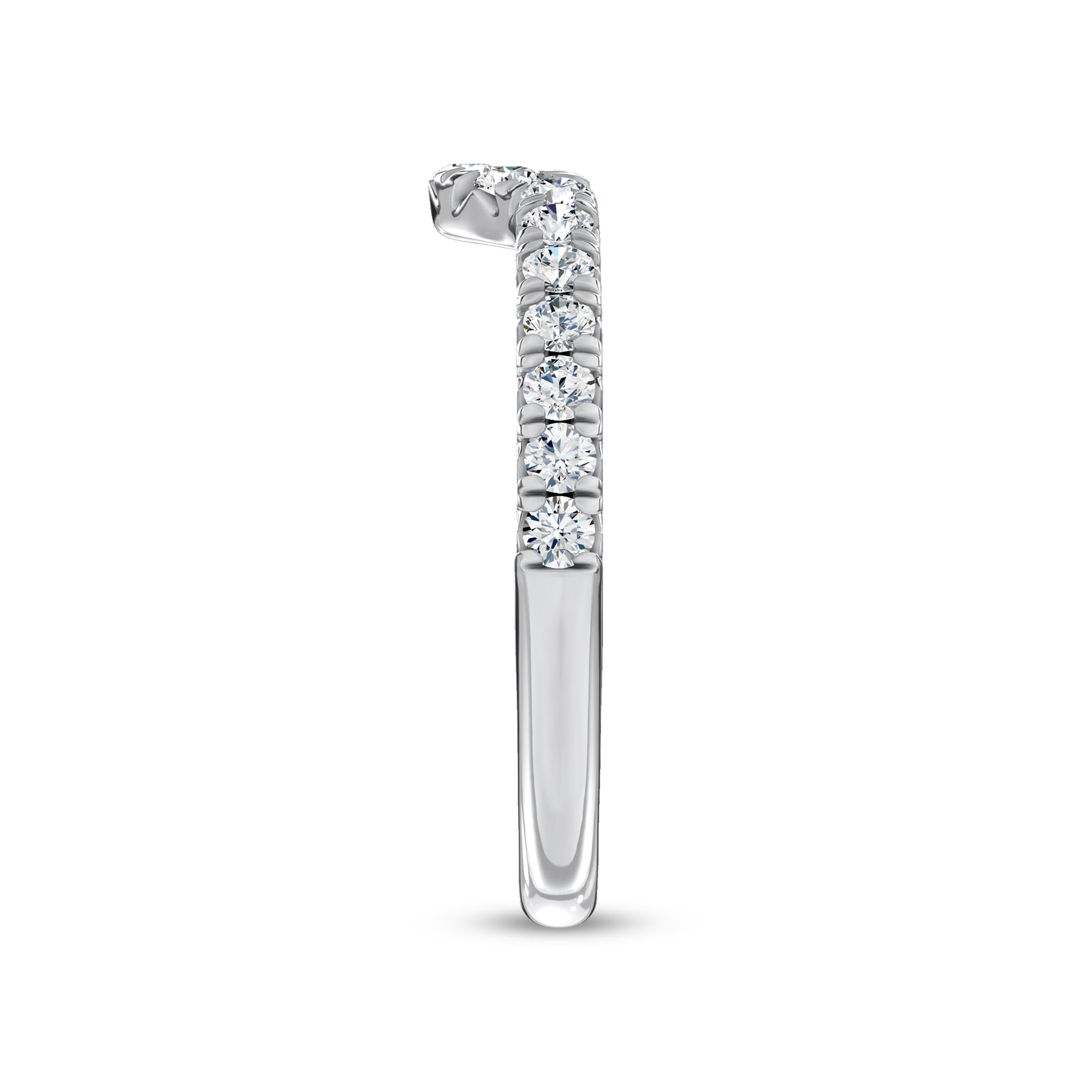 Ovation Contoured Pave Band by Christian Siriano