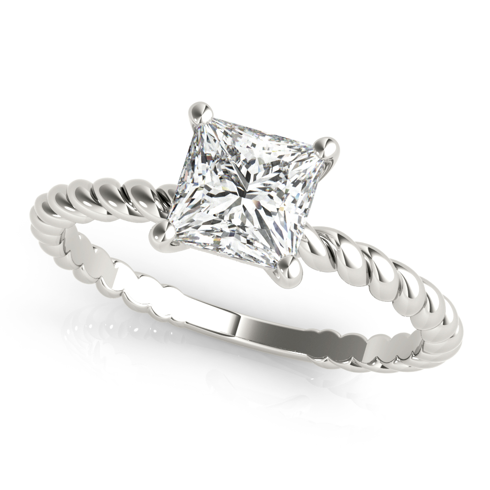 Aubrey 4 Prong Twist Engagement Ring
