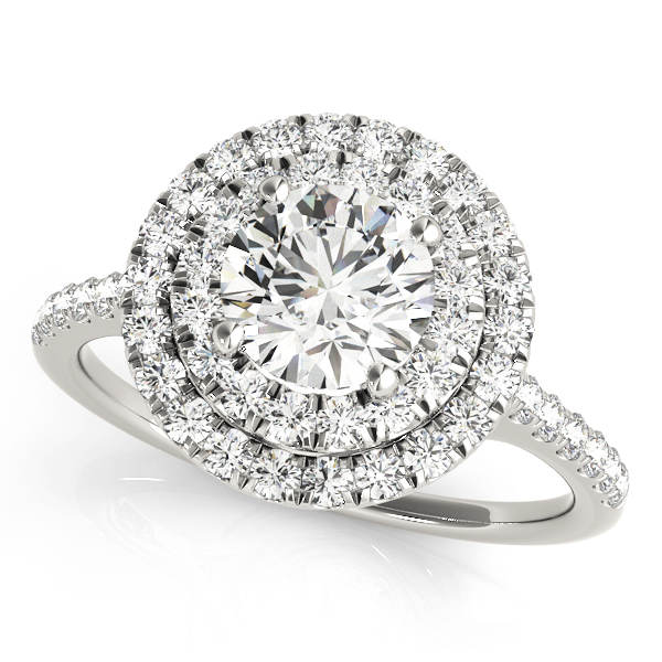 Daisy Double Halo Engagement Ring