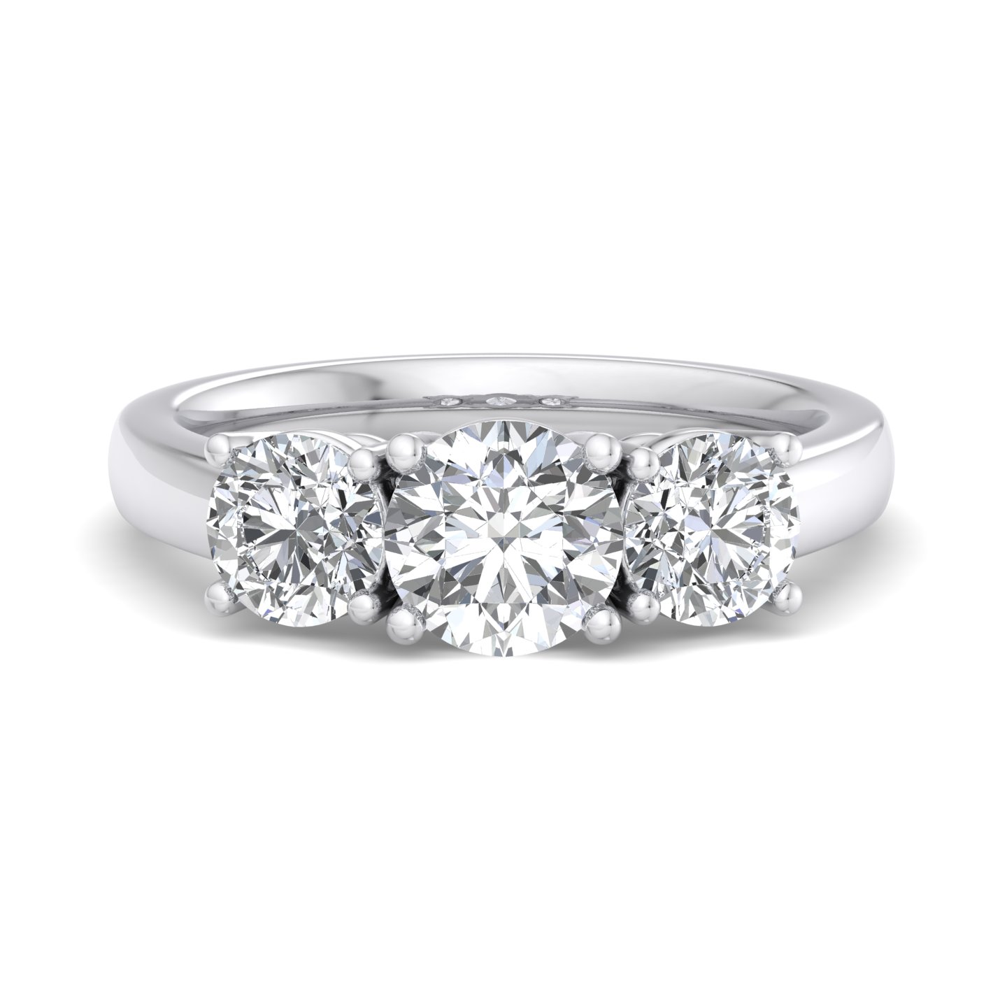 Gwendolyn Three Stone Lab Diamond Engagement Ring (1.00Ct. Tw.)