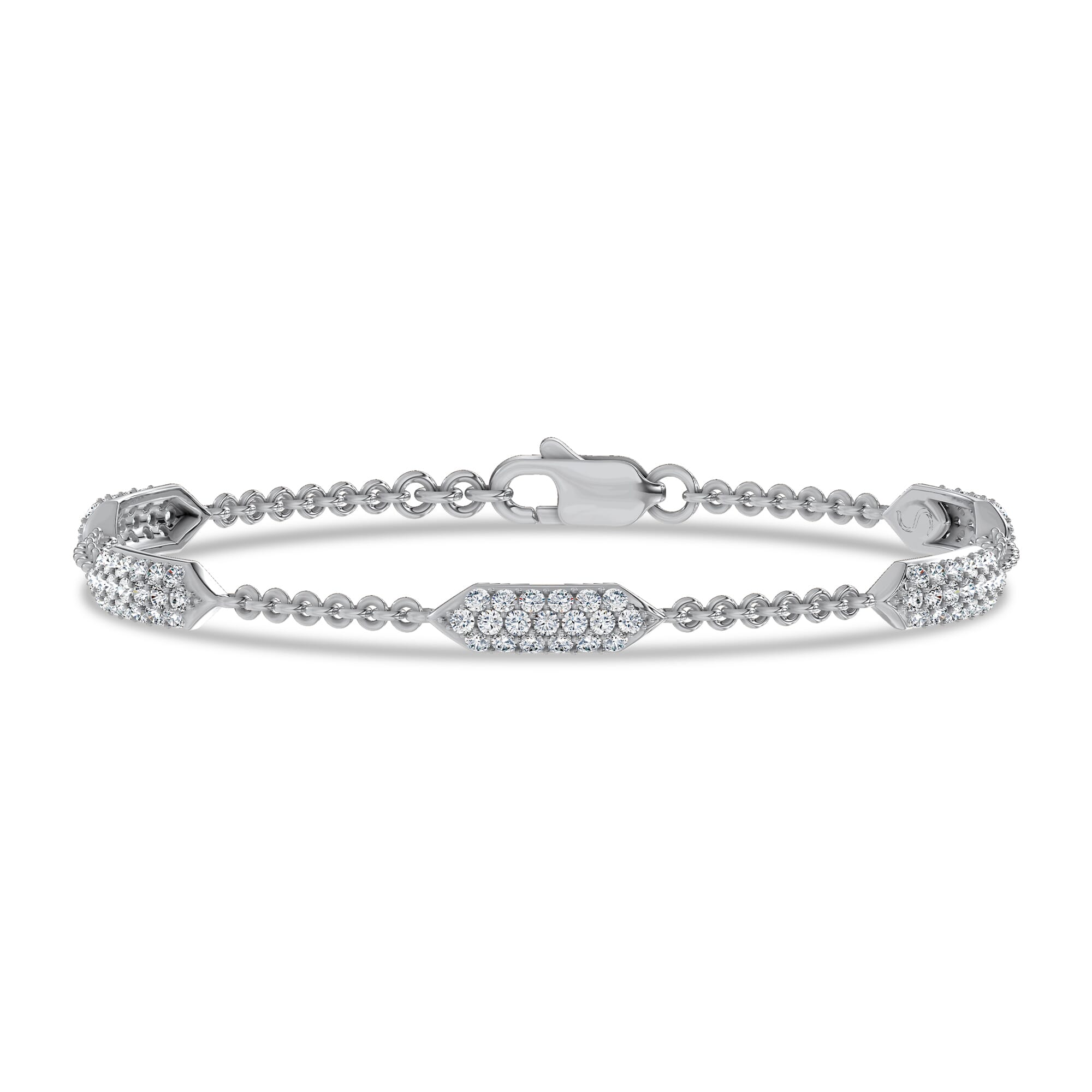 Corza Pavé Link Diamond Bracelet by Christian Siriano