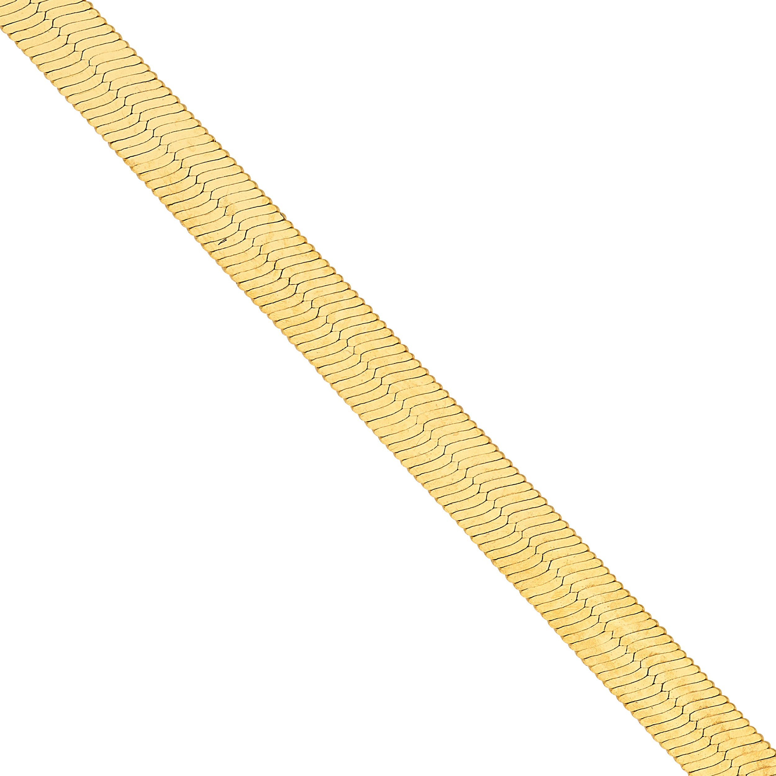 Herringbone Gold Necklace (2.7mm, 16 inches)