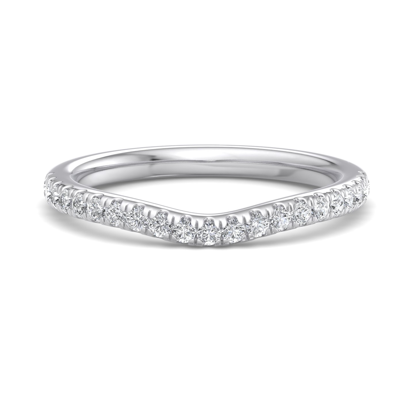 Sylvie Curved Pave Band