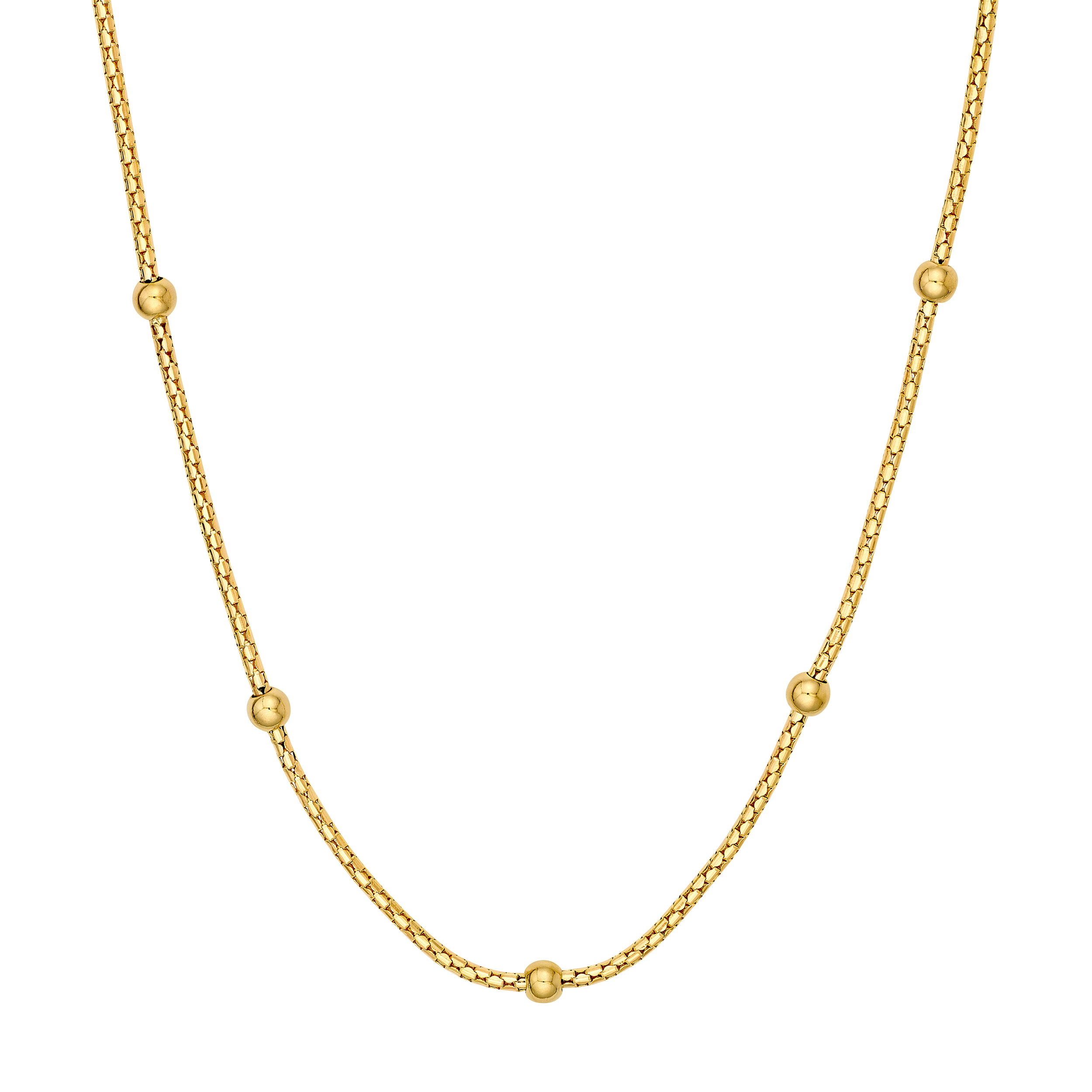 Bead Station Gold Necklace