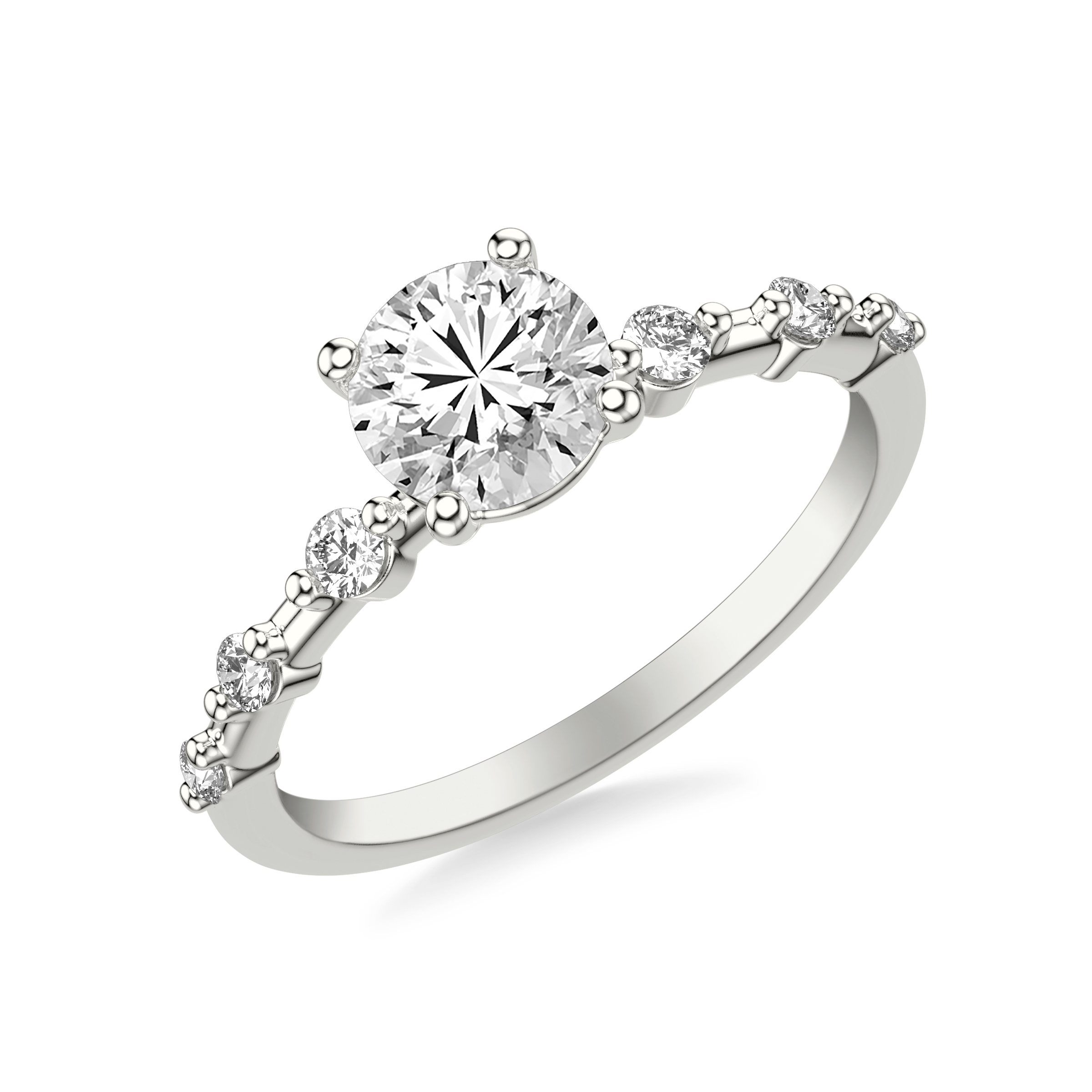 Courtney Spaced Diamond Engagement Ring