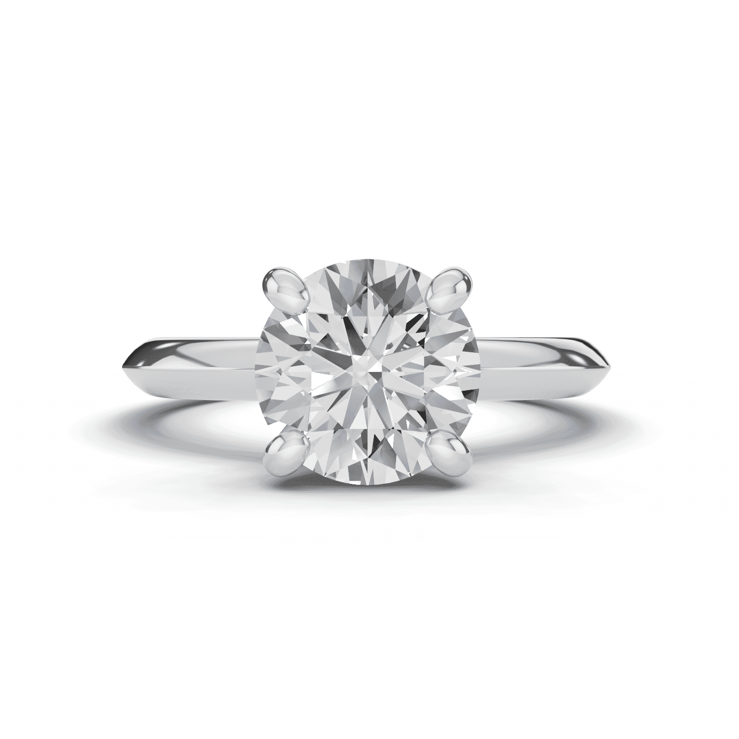 Signature Hearts and Arrows Hidden Halo Knife-Edge Engagement Ring