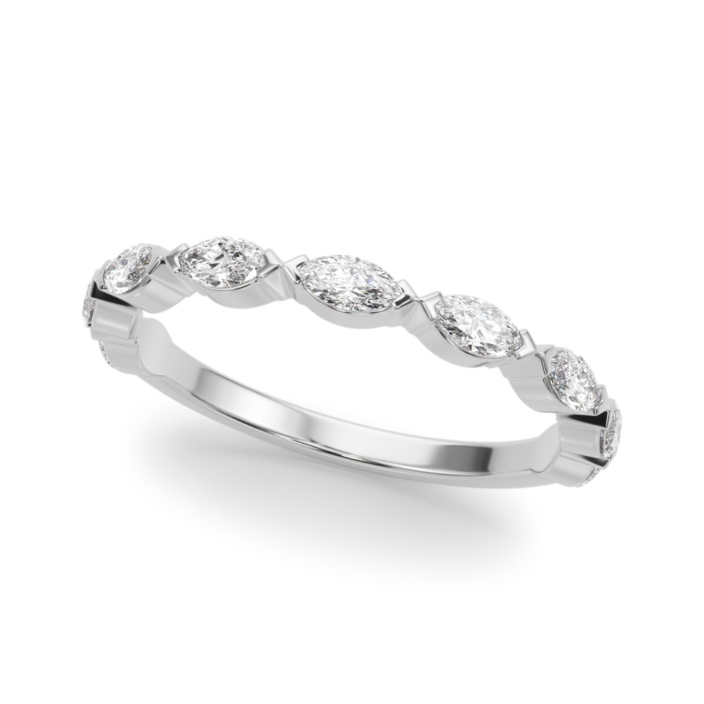 Azalia Marquise Diamond Wedding Band
