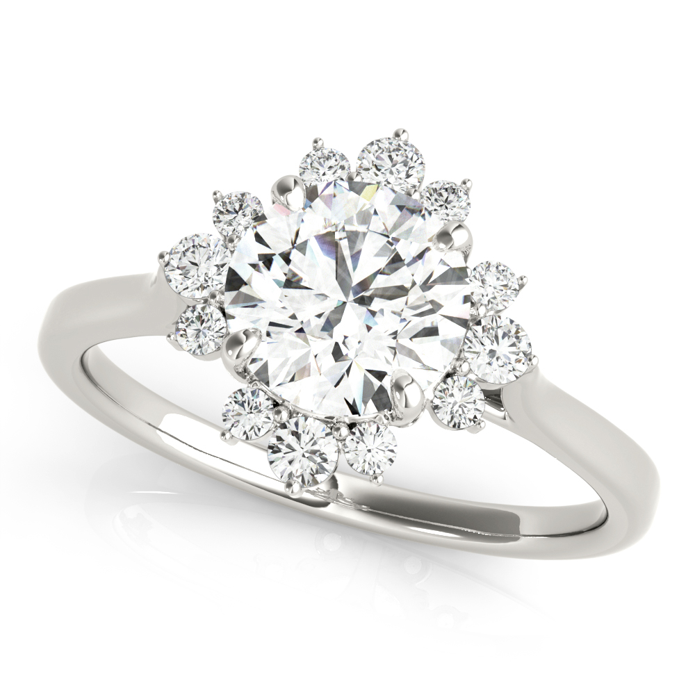 Edith Halo Engagement Ring