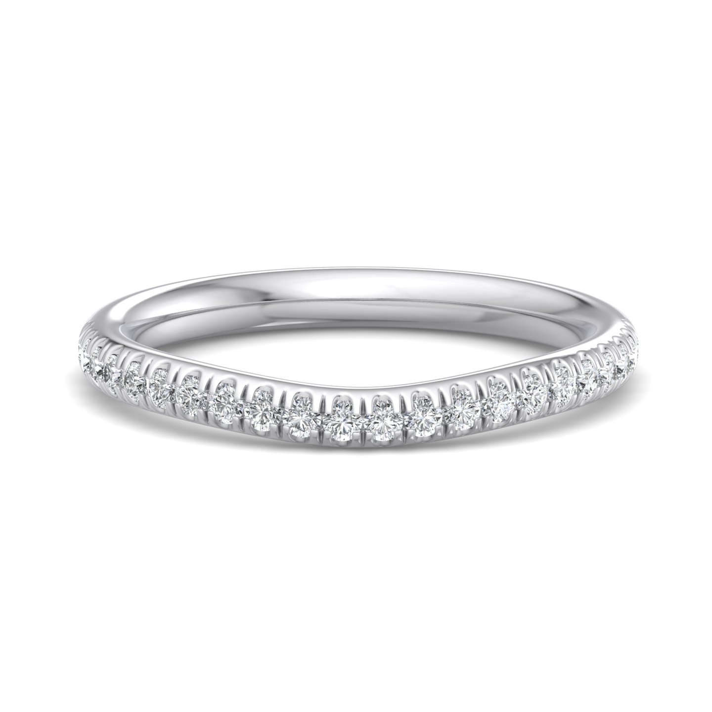 Aleena Curved Pave Band