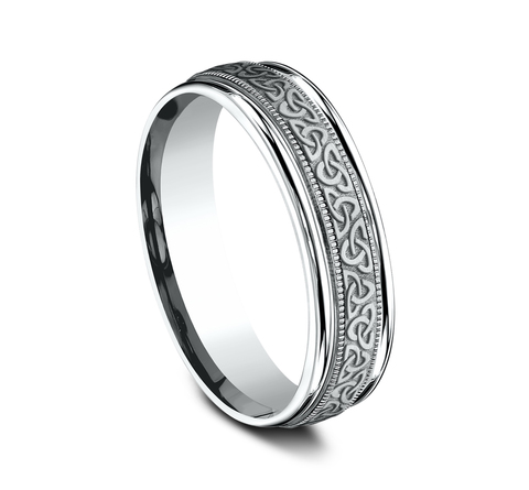Celtic Triangle Knot Comfort-Fit Band (6mm)