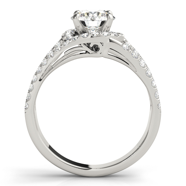 Neela 3 Row Pave Diamond Engagement Ring