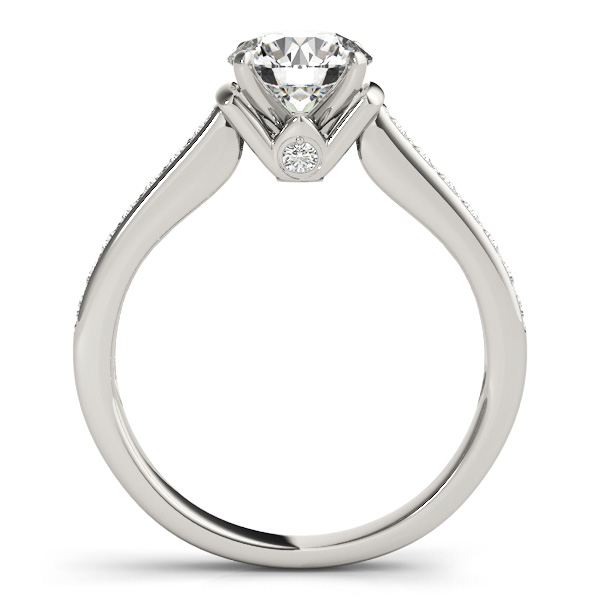 Elea Channel Diamond Engagement Ring With Peek A Boo Diamonds