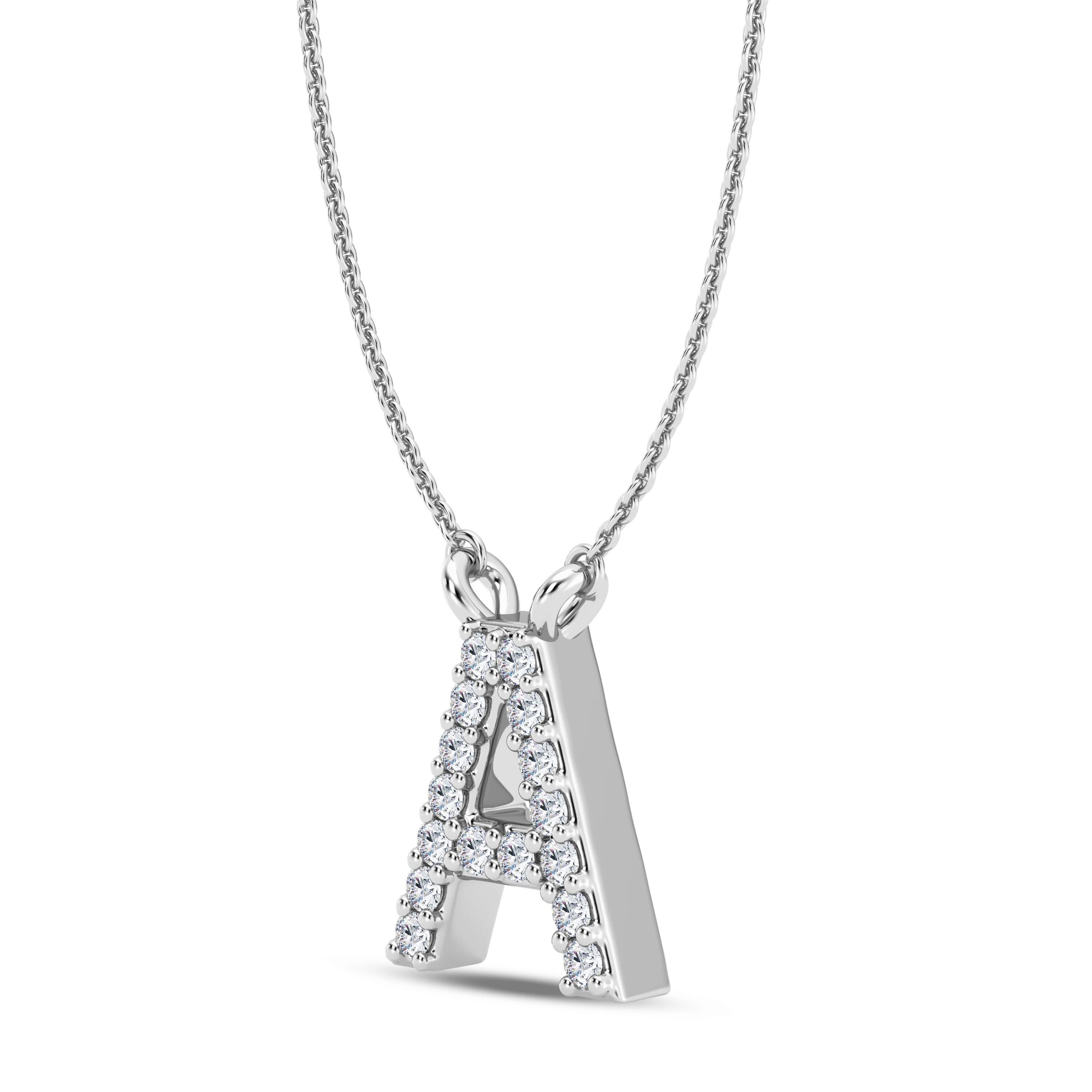 Diamond Initial Necklace – A