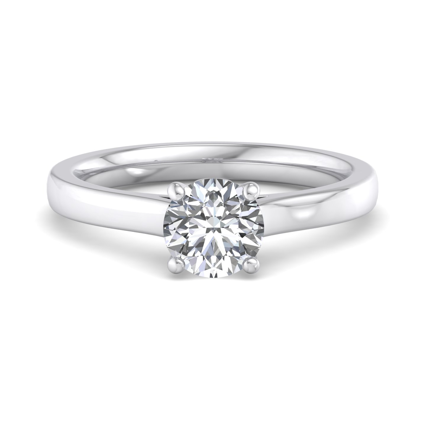 Rose Solitaire Engagement Ring