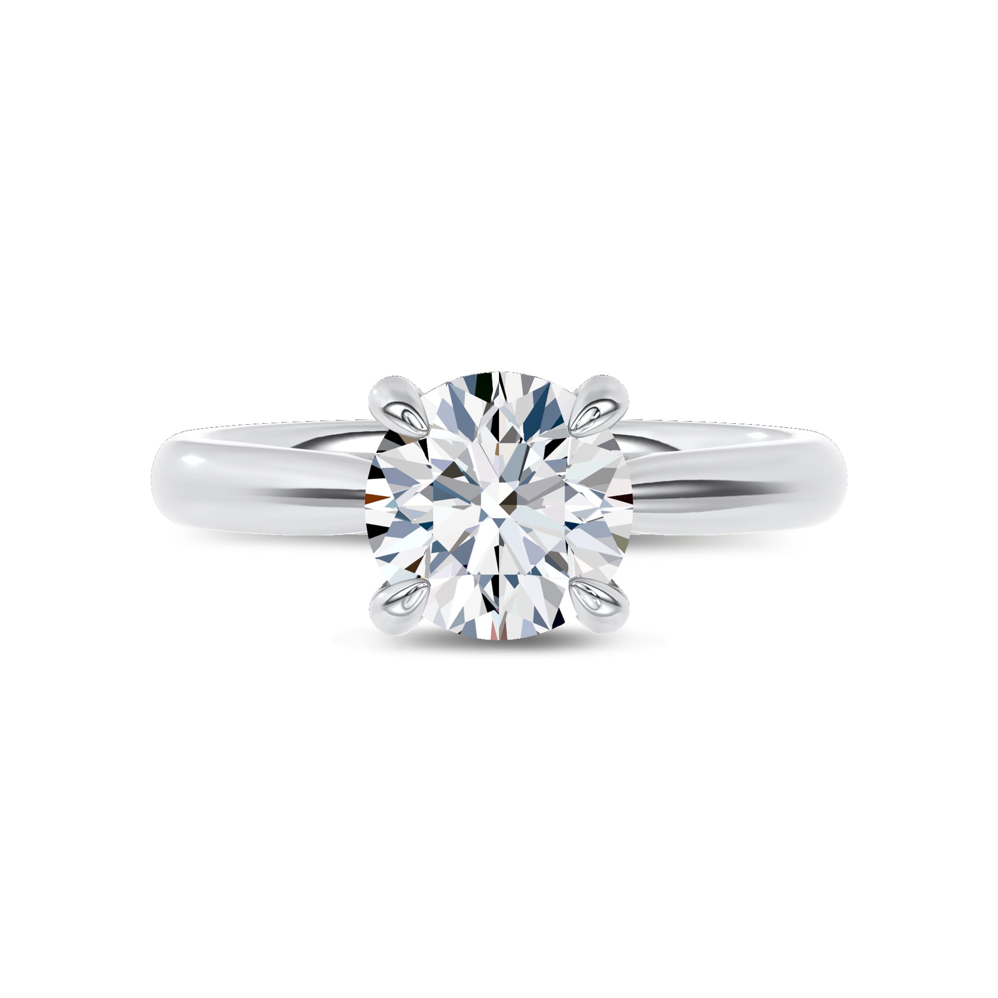 Fiora Black Ceramic Engagement Ring by Christian Siriano