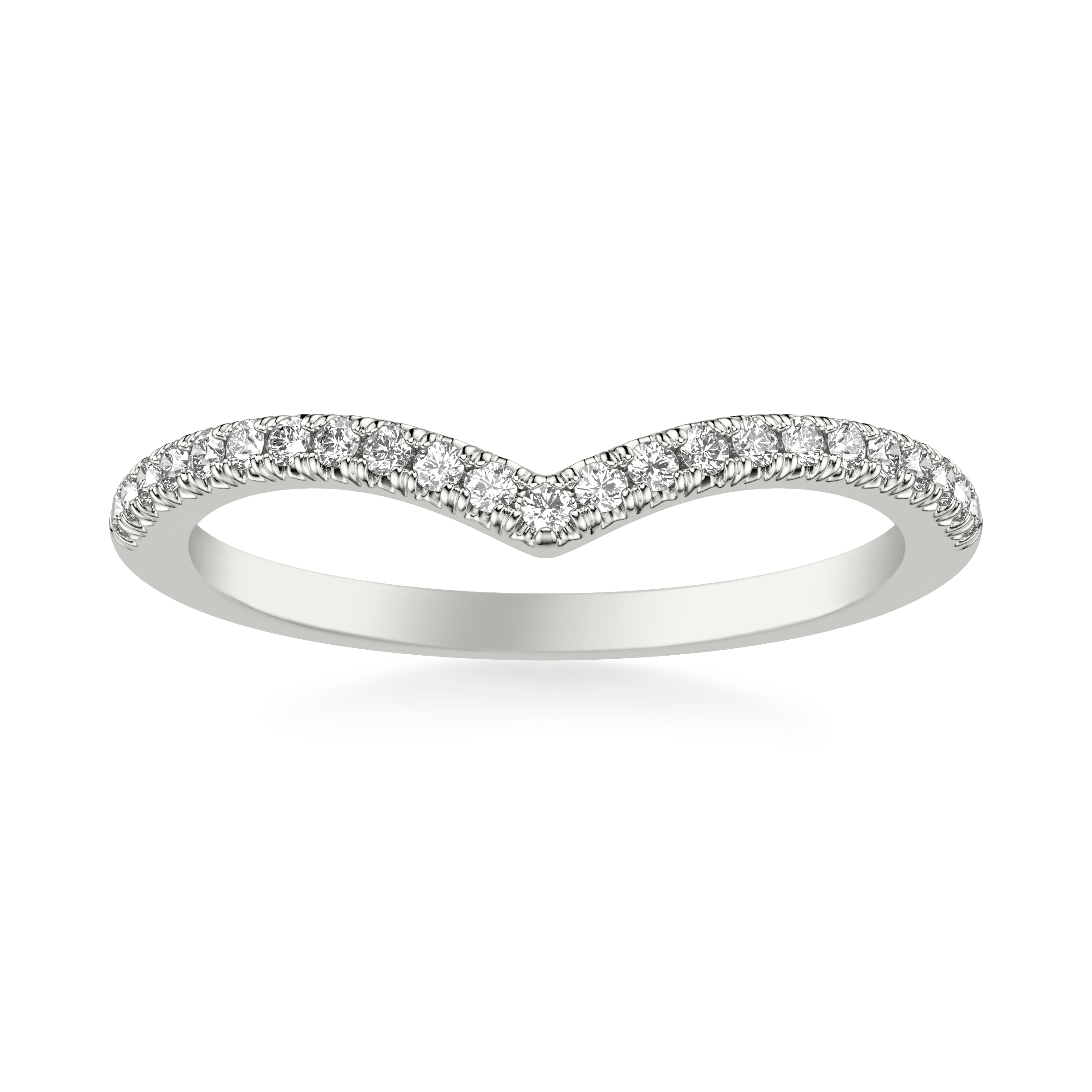 Mia Pave Diamond Chevron Band
